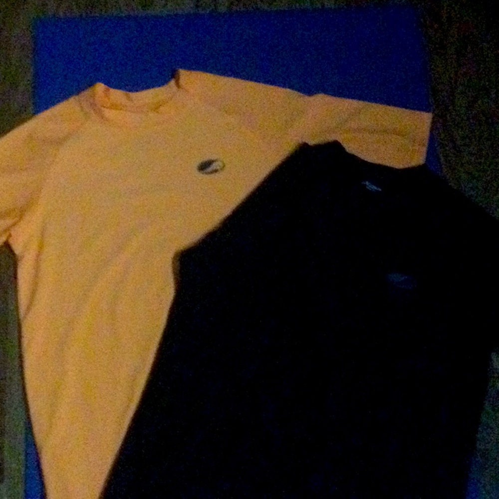 Kids swim top orange and black one